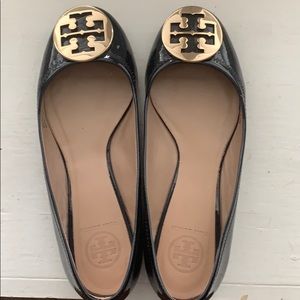 Tory Burch navy patent flats